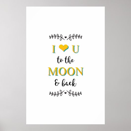 romantisch met een liefdescitaat poster (Voorkant)