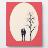 Romantisch minimalistisch paar kunst fotoplaat (Voorkant)