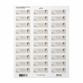 Romantisch Minimalistisch Trouwadreslabel Etiket (Full Sheet)