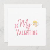 Romantisch minimalistisch Wees mijn Valentijn (Voorkant / Achterkant)