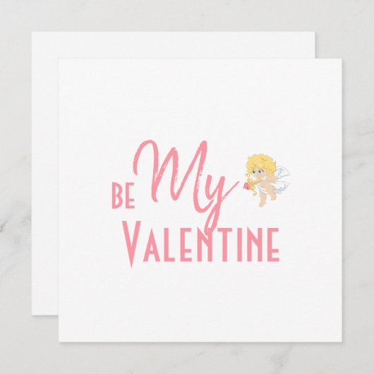 Romantisch minimalistisch Wees mijn Valentijn (Voorkant / Achterkant)