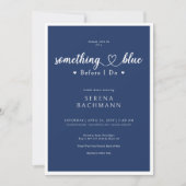 Romantisch modern iets blauw voordat ik ga douchen kaart (Voorkant)