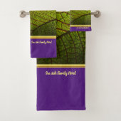 Romantisch modern met gouden folie blad bad handdoek (Insitu)