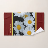 Romantisch modern met madeliefje textuur .red bad handdoek (Handdoek)