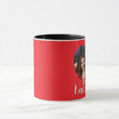 Romantisch Modern Schattige Valentijn Hearts Custo Mok (Midden)