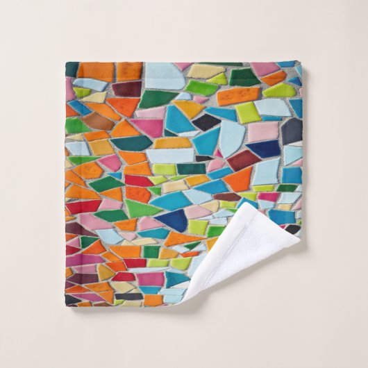 Romantisch Moderne Kunst Geometrie mozaïek monogra Bad Handdoek (Wasdoekje)