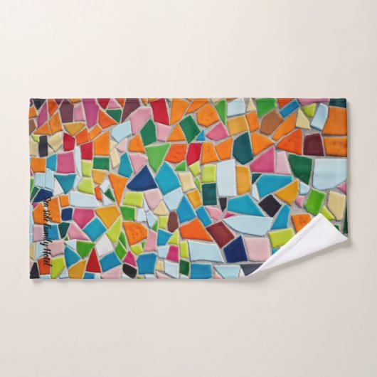 Romantisch Moderne Kunst Geometrie mozaïek monogra Bad Handdoek (Handdoek)