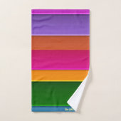 Romantisch Moderne Kunst Geometrie regenboogstrepe Bad Handdoek (Handdoek)