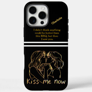 Romantisch moment op een unieke Pocket Flame iPhone 16 Pro Max Hoesje