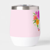 Romantisch Monogram Pioenentuin Roze (Voorkant)