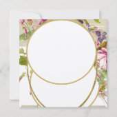 ROMANTISCH MONOGRAM, ROZE CYCLAMEN, Bloem Kaart (Achterkant)