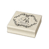 Romantisch monogram rubberstempel (Stempel)