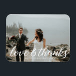 Romantisch Monogram ⎥ Trouw Dank Je Foto Magneet<br><div class="desc">c</div>