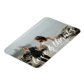 Romantisch Monogram ⎥ Trouw Dank Je Foto Magneet (Linkerzijde)