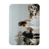 Romantisch Monogram ⎥ Trouw Foto Magnet Bedankt Magneet (Verticaal)