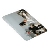 Romantisch Monogram ⎥Trouwens Dank U Foto Magneet (Rechterzijde)