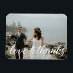 Romantisch Monogram ⎥Trouwens Dank U Foto Magneet<br><div class="desc">c</div>