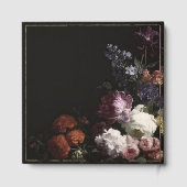 Romantisch Moody Zwart Gotische Bloemen Vrijgezell Gastenboek (Achterkant)