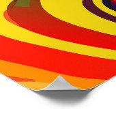 Romantisch mooi kussen paar in liefde poster (Hoek)