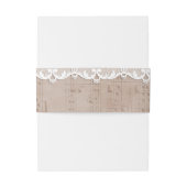 Romantisch muziekblad Lavendel Kant Bruiloft Uitnodigingen Wikkel (Achterkant Voorbeeld)