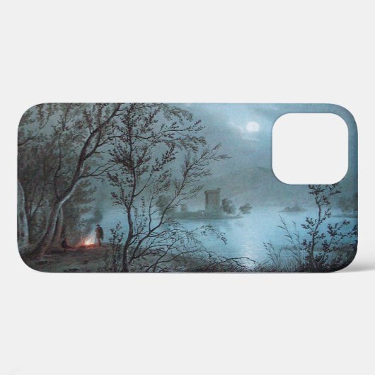 ROMANTISCH NACHTLANDSCHAP IN BLAUW Case-Mate iPhone CASE (Achterkant (horizontaal))