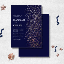 Romantisch Navy Rose Goud Stardust