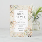 Romantisch Neutraal  Hortensia Vrijgezellenfeest Kaart (Staand voorkant)