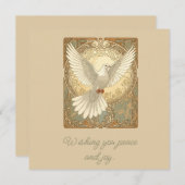 Romantisch Nostalgische Vredesduif Wenskaart Feestdagenkaart (Voorkant / Achterkant)