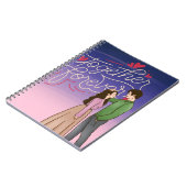 Romantisch Notitieboek Hoesje met Schattige K-Dram (Linkerzijde)