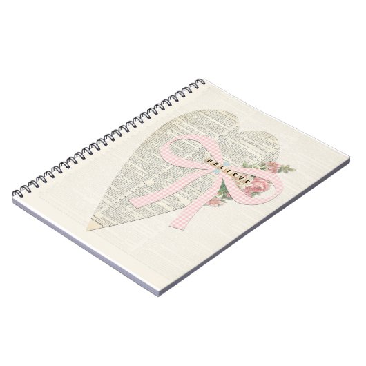  romantisch notitieboek shabby chique collage (Linkerzijde)