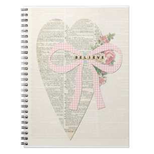  romantisch notitieboek shabby chique collage