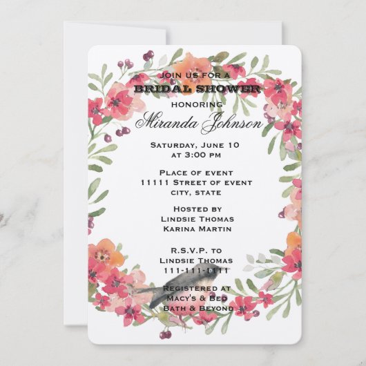 Romantisch Oleander Vogel Roze Bloemen Vrijgezelle Kaart (Voorkant)