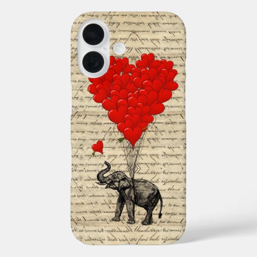 Romantisch olifantenhart Case-Mate iPhone case (Achterkant)