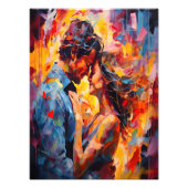 Romantisch Omarm Expressionisme Abstracte Liefde K Foto Afdruk (Voorkant)