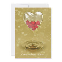 Romantisch ontwerp voor het hart van glas