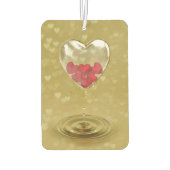 Romantisch ontwerp voor het hart van glas luchtverfrisser (Achterkant)