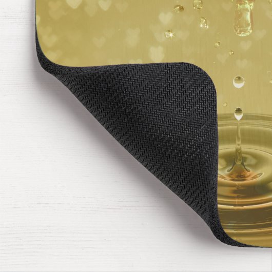 Romantisch ontwerp voor het hart van glas muismat (Hoek)