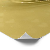 Romantisch ontwerp voor het hart van glas poster (Hoek)