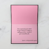 Romantisch ontwerp voor zwart en roze snowflake kaart (Binnen)