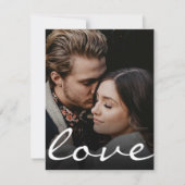 Romantisch op maat gemaakt fotoliefdesscript Maak  Notitiekaartje (Voorkant)