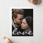 Romantisch op maat gemaakte liefdesscript met foto notitiekaartje (Voorkant / Achterkant in situ)