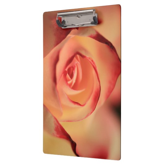 Romantisch Oranje Roos Klembord (Links)