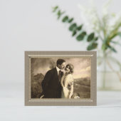 Romantisch paar - aanbiddende echtgenoot briefkaart (Staand voorkant)