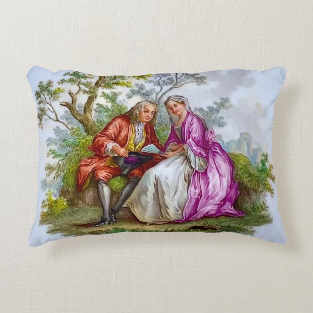 Romantisch paar accent kussen (Voorkant)