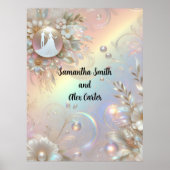 Romantisch paar bruiloft poster (Voorkant)