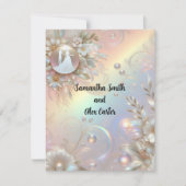 Romantisch paar bruiloft uitnodiging (Voorkant)