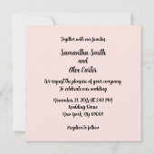 Romantisch paar bruiloft uitnodiging (Achterkant)