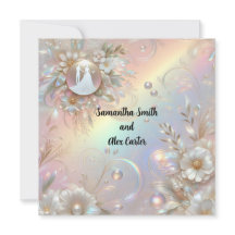 Romantisch paar bruiloft uitnodiging