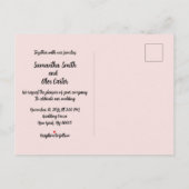 Romantisch paar bruiloft uitnodiging (Achterkant)