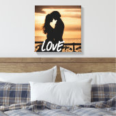 Romantisch paar canvas print (Insitu (Slaapkamer))